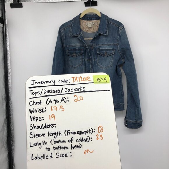 Vintage America Button Up classic  blue Denim Jacket size M - Picture 13 of 14